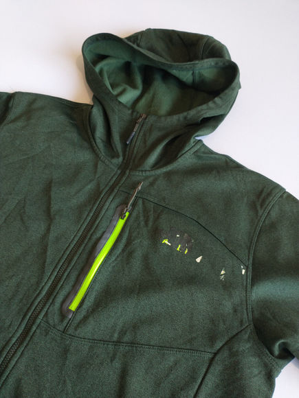 The North Face | Men's Green Full Zip Hoodie Hooded Jacket Soft Shell Fleece | L - Picture 2 of 7